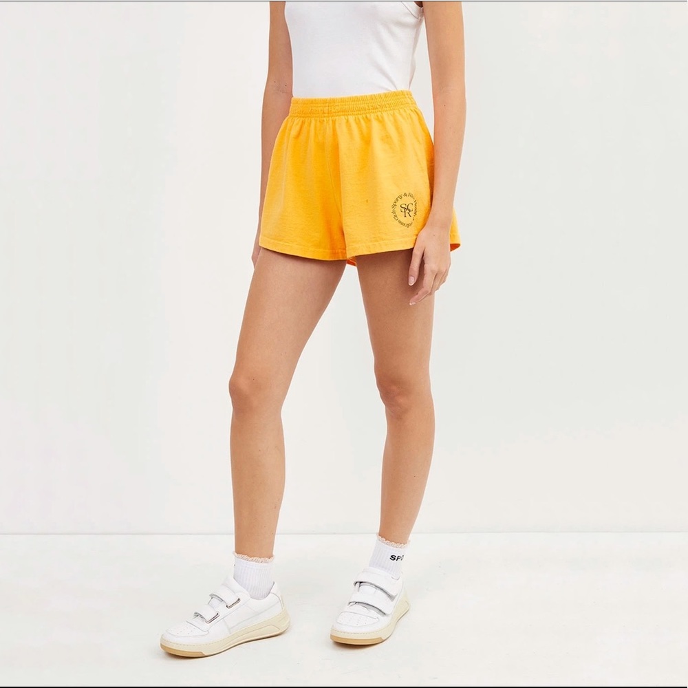Sporty and Rich Yellow Disco Shorts S